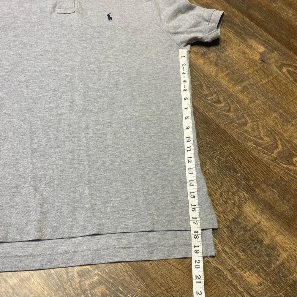 Polo Ralph Lauren Shirt Mens XL Classic Gray Casual Short Sleeve Cotton Preppy